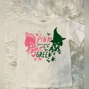 MAD Engine White Tee with Pink and Green Graphic